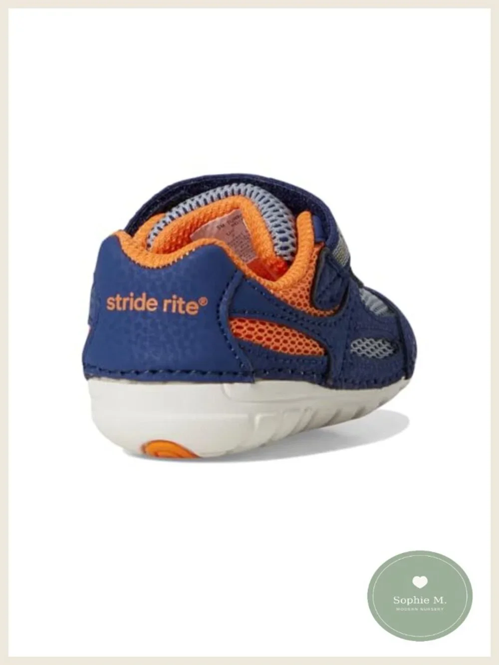 Toddler Leather Sneakers Hook-and-Loop Athletic Shoes